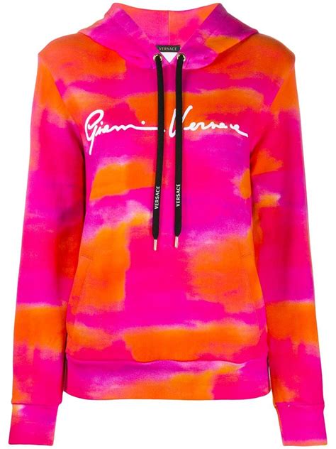 versace tie dye hoodie|Versace hoodie cheap.